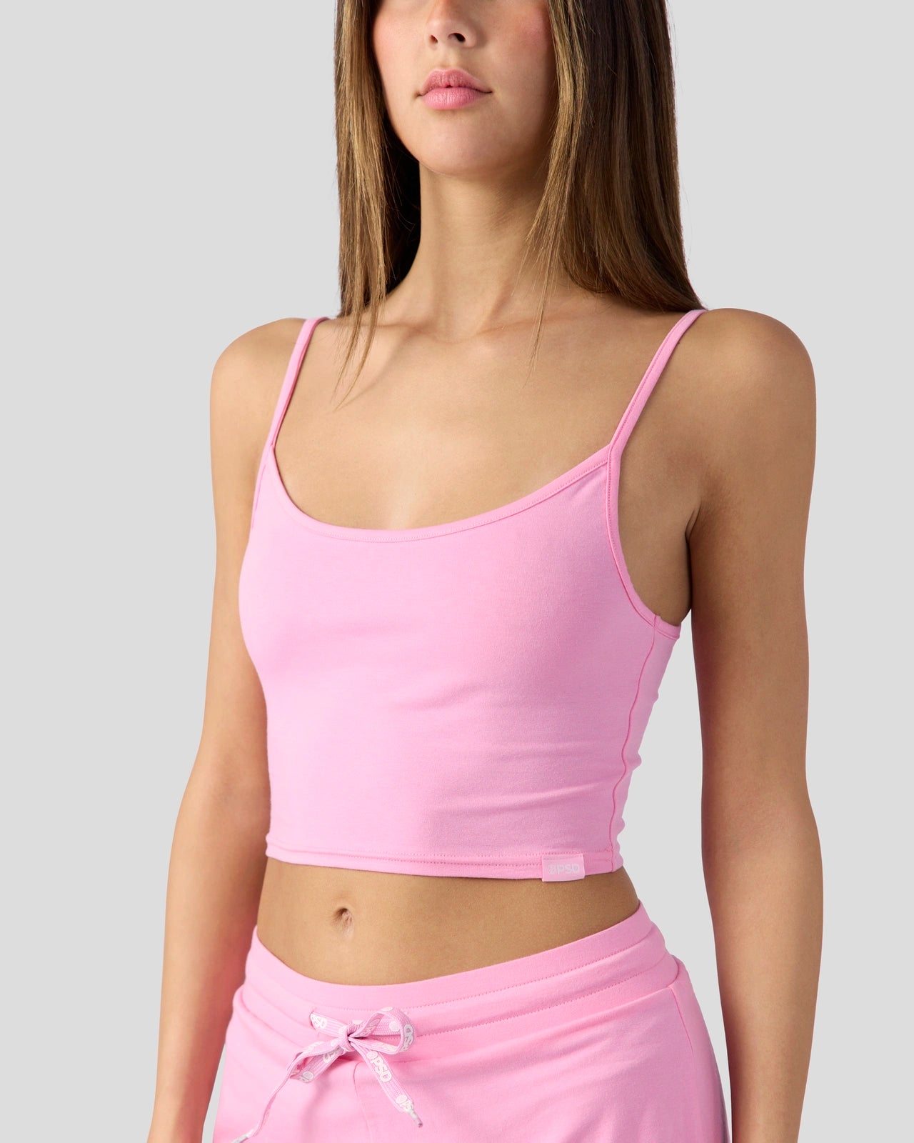 BUBBLEGUM PINK MODAL - CAMI SLEEP SET - Image 4
